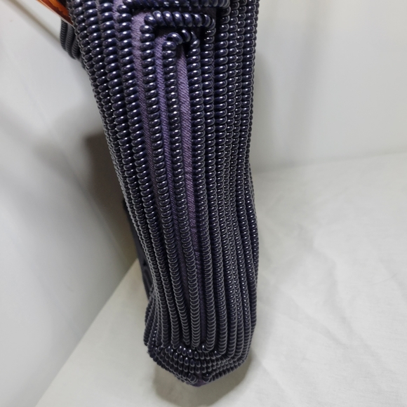 VTG Rare Telephone Cord Purse | Butterly Design | Faux Tortoise Handles | c 40s - Picture 5 of 16